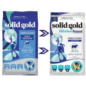 Solid Gold Nutrientboost Barking at the Moon Beef Alimento Seco De Res Libre De Granos Para Perros 4lbs