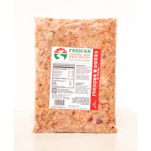 Frescan Cerdo & Brócoli Alimento Natural Sin Preservantes Para Perros 2lb